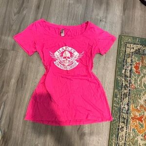 Harley-Davidson Pink Short Sleeve Tee